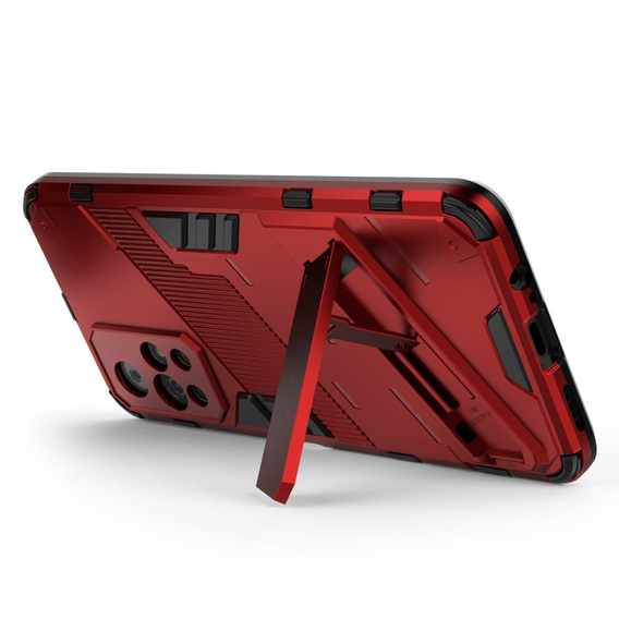 Чехол для Xiaomi Poco M4 Pro 5G / Note 11S 5G, Military kickstand, синий