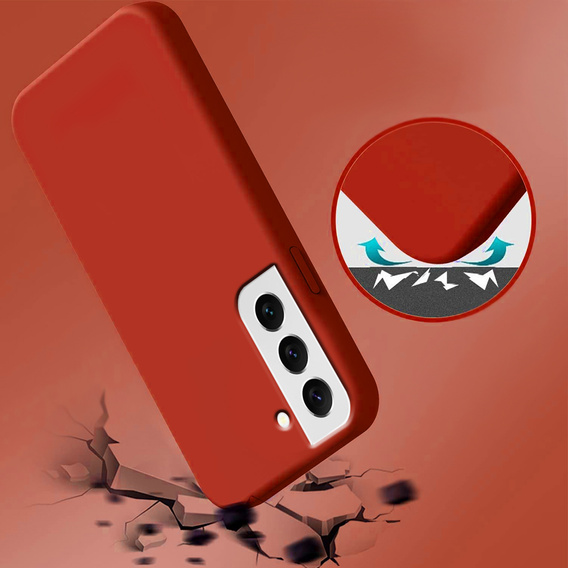 Чoхол до Samsung Galaxy S22+ Plus 5G, Silicone Lite, червоний