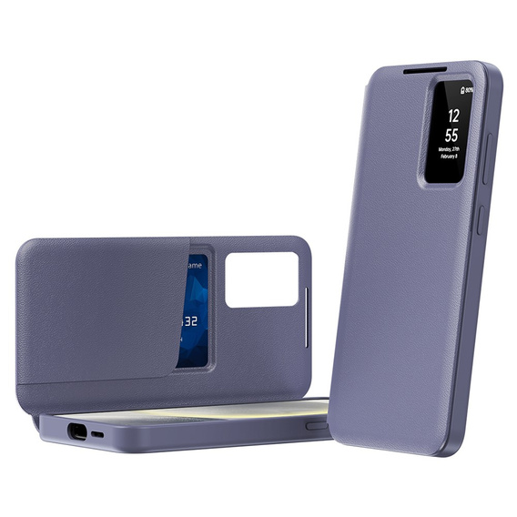 Флип-кейс для Samsung Galaxy S25 Ultra, Smart View Wallet, фиолетовый