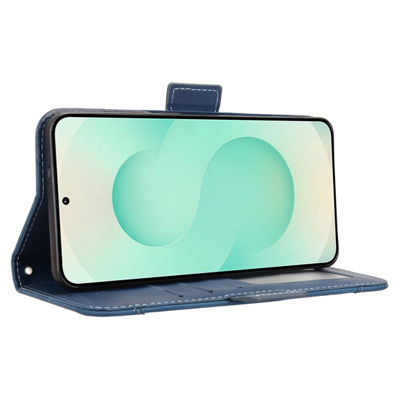 Футляр з клапаном для Samsung Galaxy S25 Edge, Card Slot, темно-синій