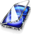 Магнітний чохол Dual Glass MagSafe для iPhone 16, сріблястий