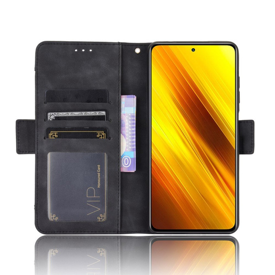 Откидной чехол для Xiaomi Poco X3 NFC / Poco X3 Pro, Card Slot, чёрный