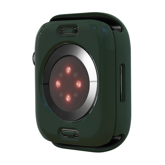 2в1 чехол и защитное стекло для часов Apple Watch 7/8/9 45mm, Green