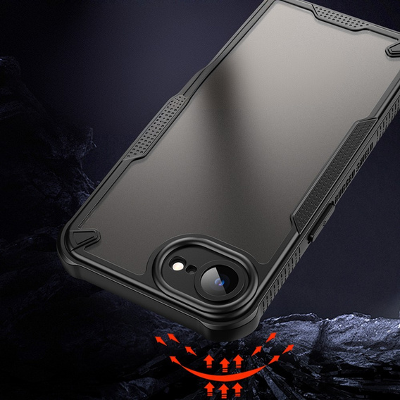 Чехол до Iphone 16E, Armor Frosted Case, чёрный