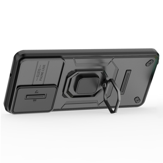 Чохол для Realme C67 4G, KickStand Camera Lens, чорний
