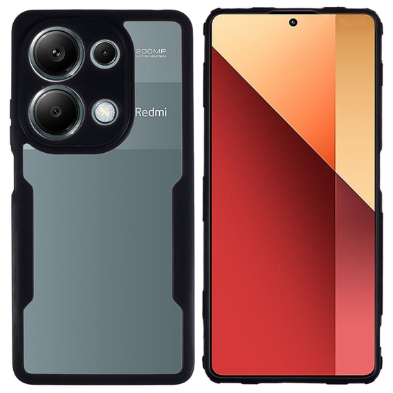 Чoхол до Xiaomi Redmi Note 13 Pro 4G / Xiaomi Redmi Note 14S / Xiaomi Poco M6 Pro 4G, AntiDrop Hybrid, чорний