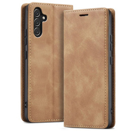Чехол для Samsung Galaxy A54, ERBORD Vintage, бумажник с клапаном, коричневый