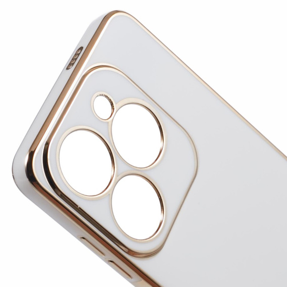 Чохол для Infinix Hot 40i, Glamour CamShield, білий