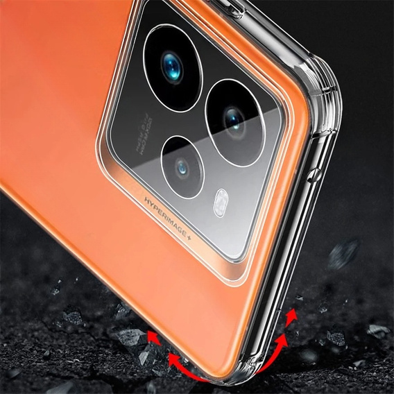 Чехол до Realme GT 7 Pro, Dropproof, прозрачный