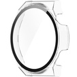 Силиконовый футляр со встроенным защитным стеклом до Huawei Watch GT 3 Pro 46mm, Transparent White
