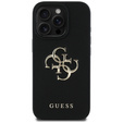 Чехол GUESS Grained Big 4G and Classic Logo для iPhone 16 Pro