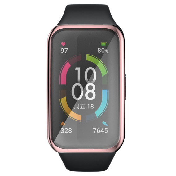 Чехол 2в1 с защитой экрана для часов Huawei Band 6/7, Pink