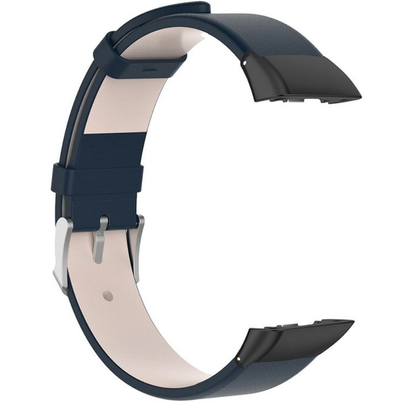 Шкіряний ремінець для годинника Huawei Band 6, Dark Blue