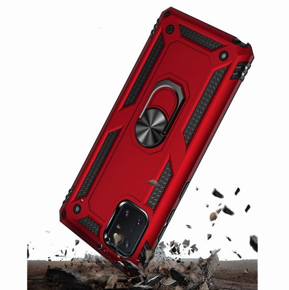 Броньований Чoхол до Samsung Galaxy Note 10 Lite, Nox Case Ring, червоний