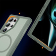 Чохол з рамкою для Samsung Galaxy S22 Ultra, для MagSafe, зелений