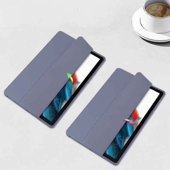 Чехол для Samsung Galaxy Tab A9+, Smartcase Hybrid, с местом для стилуса, фиолетовый