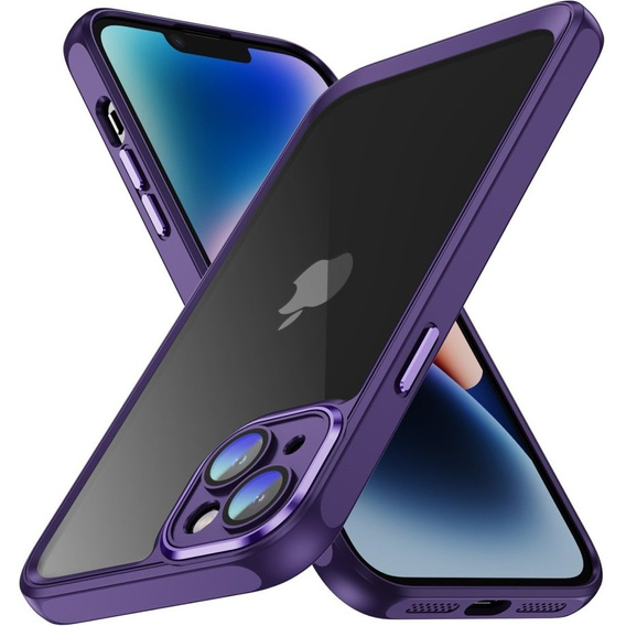 Чехол для iPhone 15 Plus, ERBORD Impact Guard, тёмно-фиолетовый