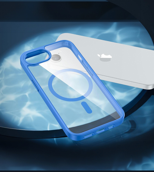 Магнітний чохол для iPhone 16E, MagSafe, м'яти + загартоване скло 9H