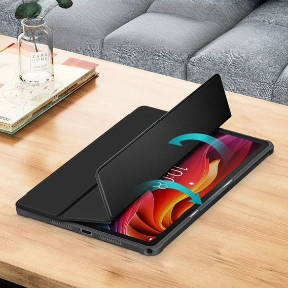 Чохол для Lenovo Tab K11 Plus, Smartcase Hybrid, з місцем для стилуса, чорний