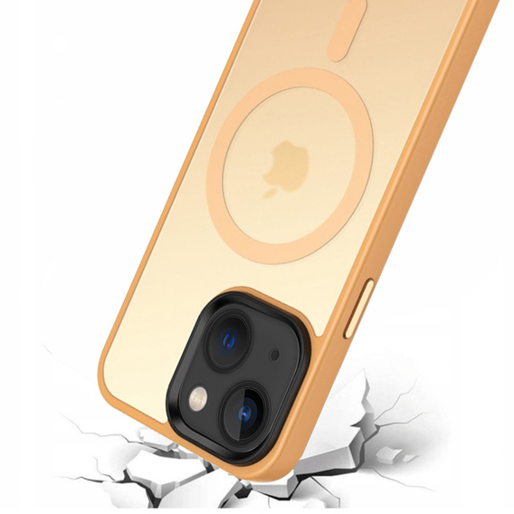 Чoхол до iPhone 14, Simple MagSafe, помаранчевий