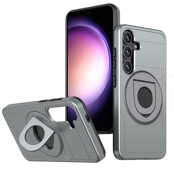 Чехол MagSafe для Samsung Galaxy S24, Military Magnet, чёрный