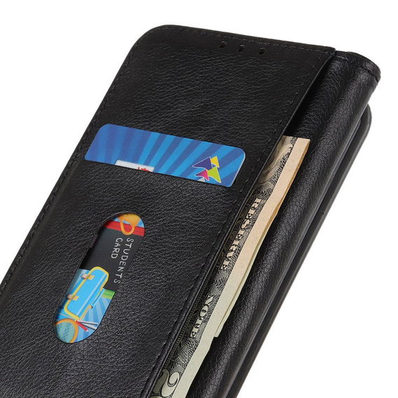 Чoхол до Xiaomi 13T / 13T Pro, Wallet Litchi Leather, чорний