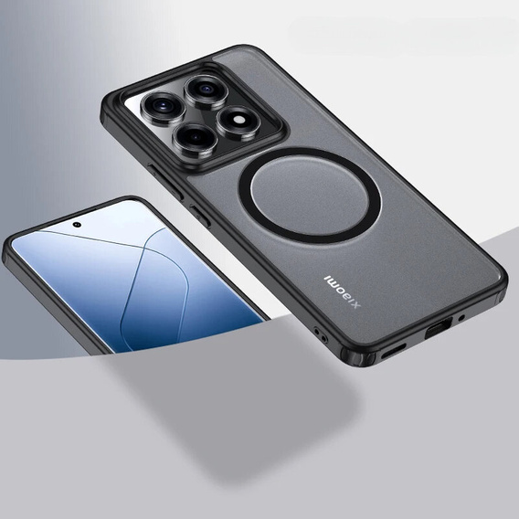 Чехол для Xiaomi 14T Pro, гибридный чехол Fusion Hybrid, для MagSafe, чёрный