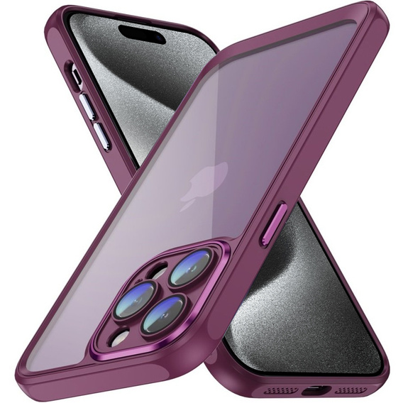 Чехол для iPhone 15 Pro Max, ERBORD Impact Guard, бордовый