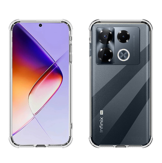 Чoхол до Infinix Note 40 Pro Plus, Dropproof, прозорий