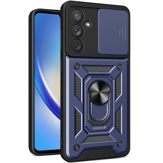 Чехол NOX Camera Slide Samsung Galaxy A34 5G, CamShield Slide, синий