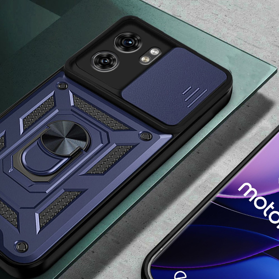 Чохол NOX Camera Slide Motorola Edge 40, CamShield Slide, темно-синій