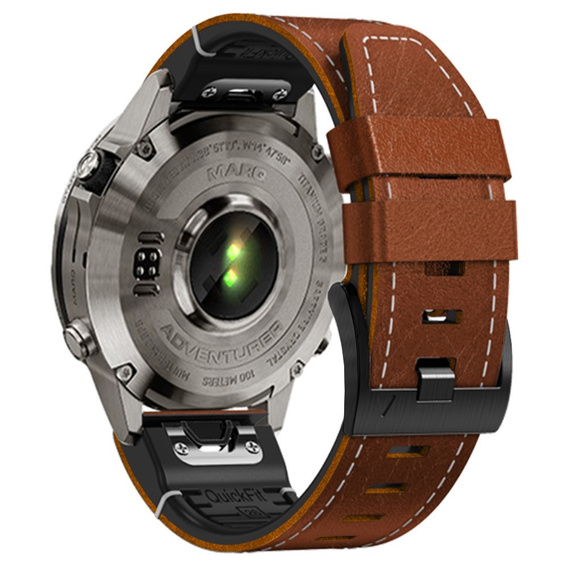 Шкіряний ремінець Quickfit для Garmin Fenix 5/6/6 PRO/7 Forerunner 965/955/945