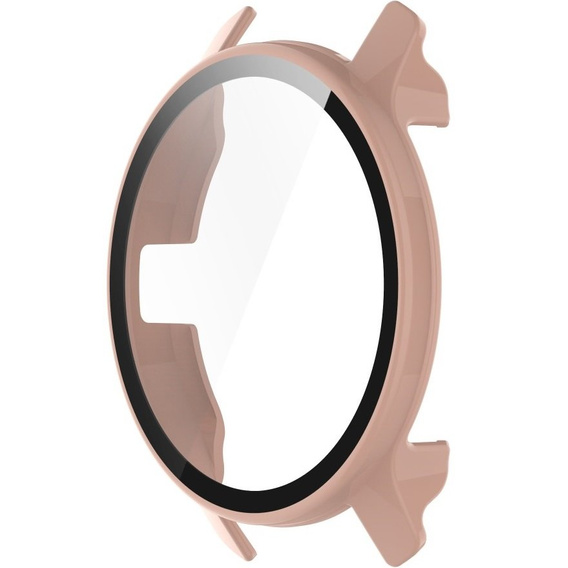 2в1 чохол та захисне скло для годинника Garmin Venu 2 Plus, Pink