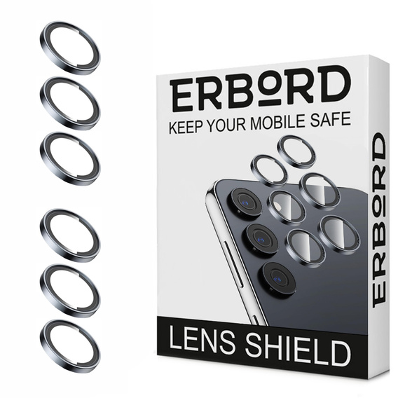 2x закаленное стекло ERBORD для камеры Samsung Galaxy S24