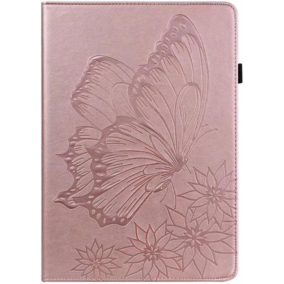 Чехол до Lenovo Tab M9, Wallet Pen Slot, butterflies, коричневый