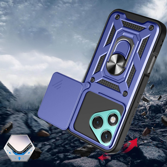 Чехол NOX Camera Slide Honor 400 Lite, CamShield Slide, синий