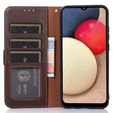 Чохол-фліп для Xiaomi Redmi Note 13 Pro 4G / Xiaomi Redmi Note 14S / Xiaomi Poco M6 Pro 4G, KHAZNEH RFID, коричневий / синій