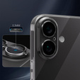 Скло для камери iPhone 16 / 16 Plus, чорне з металевим покриттям ERBORD