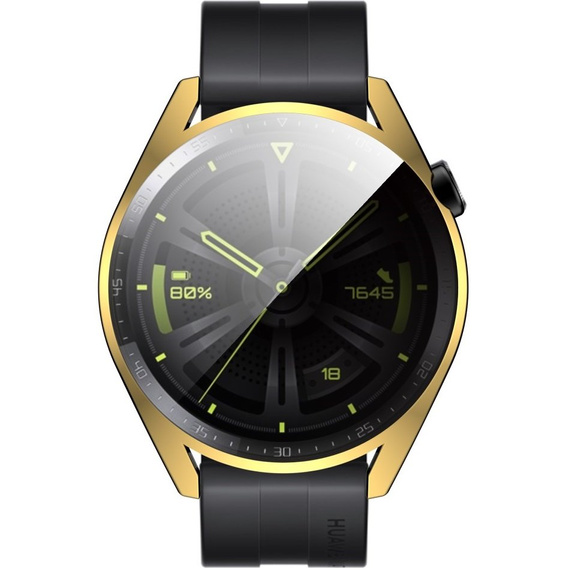 Чехол 2в1 с защитой экрана для часов Huawei Watch GT 3 46mm, Gold