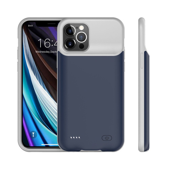 Чехол с батареей 6500mAh до iPhone 12 / 12 Pro, Blue