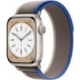Нейлоновый ремешок до Apple Watch 1/2/3/4/5/6/7/8/SE/ULTRA 42/44/45/49mm, Grey / Blue