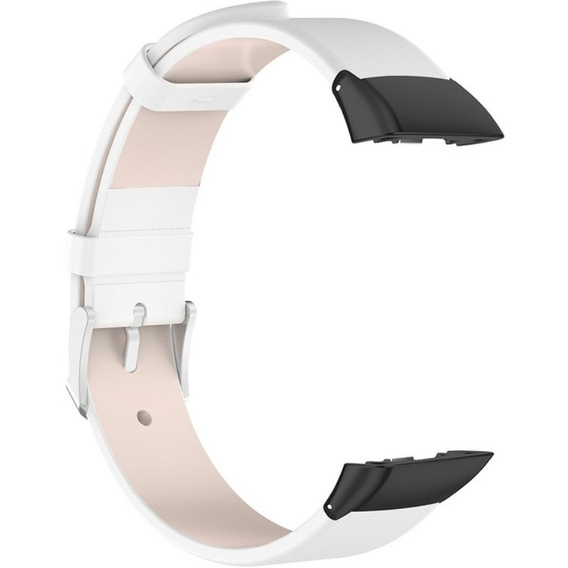 Шкіряний ремінець для годинника Huawei Band 6, White