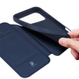 Чехол Dux Ducis для iPhone 17 Pro, Skin Pro, с клапаном, со слотом для карт, темно-синий