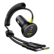Baseus Автомобильное зарядное устройство 2-Port USB i USB Type-C PD40W/QC3.0 - Grey