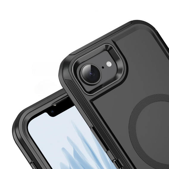 Чохол з рамкою для iPhone 16E, для MagSafe, чорний