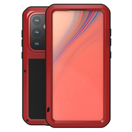 Чехол Love Mei до Samsung Galaxy S24 FE, armored with glass, красный