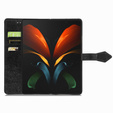 Откидной чехол для Samsung Galaxy Z Fold 4 5G, Mandala, чёрный
