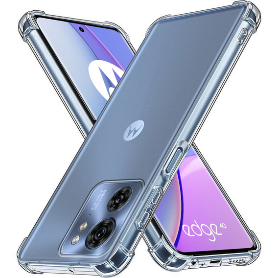 Чехол до Motorola Edge 40, Dropproof, прозрачный