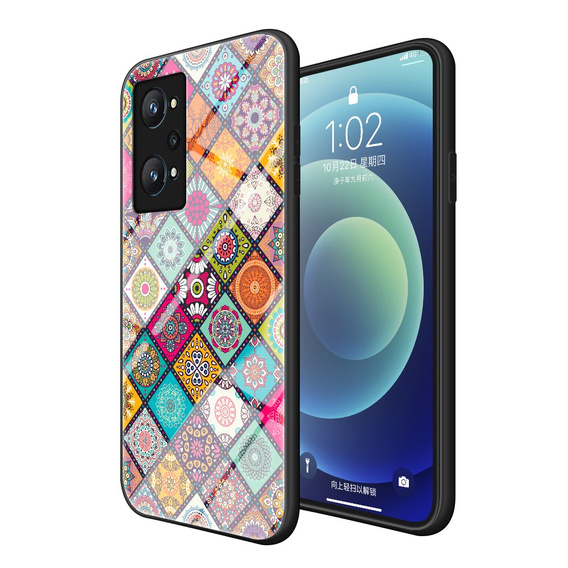 Чехол Glass TPU Case Realme GT 2 5G / GT Neo 2 / GT Neo 3T - Color Pattern