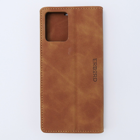 Чохол для Motorola Moto G53, ERBORD Vintage, гаманець з клапаном, коричневий